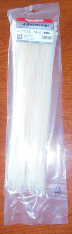 páska stahovací FRIULSIDER 4,8 x370  bílá  100ks                          