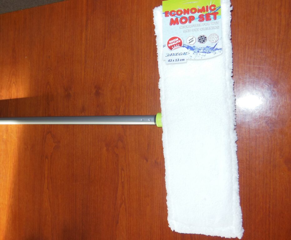Mop Eko s tyčí pro mokrý úklid velkoplošný 43x13cm                          