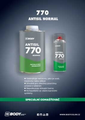 Body Antisil 770 ve spreji - Odstraňovač mastnoty a silikonu 400ml